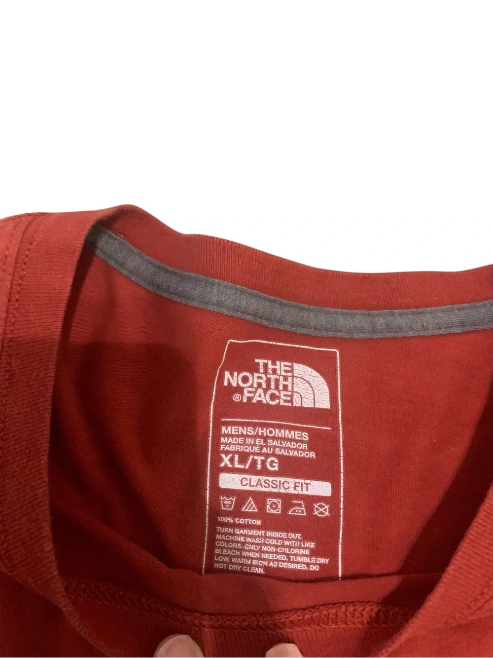 North Face Red Men’s Long Sleeve T